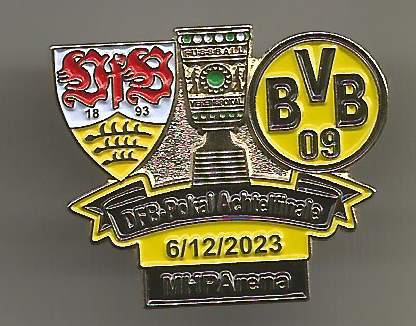 Badge German Cup Last 16 Stuttgart-Dortmund 2023